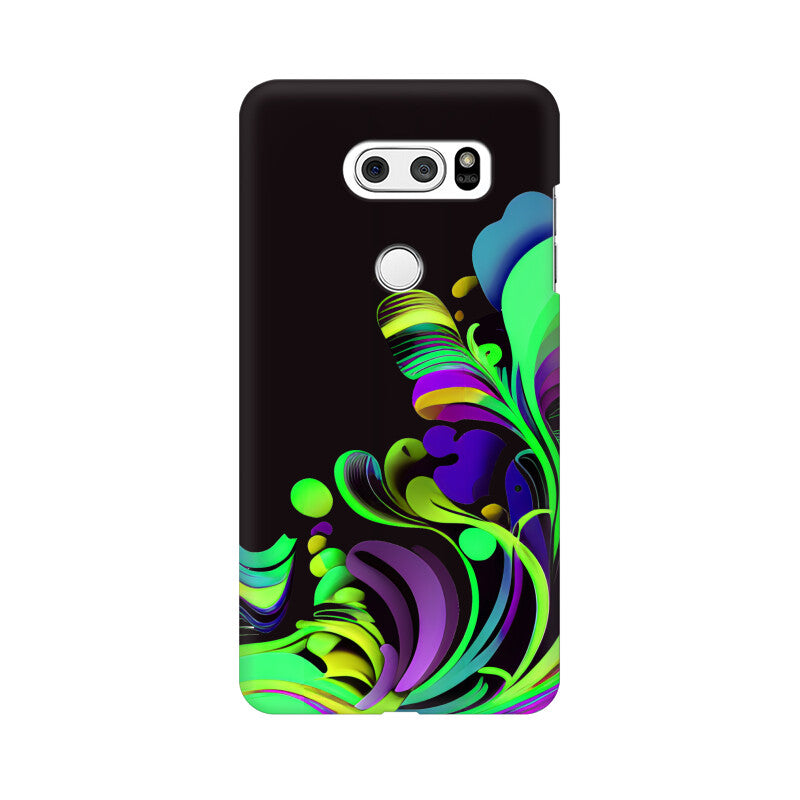 JOVIN-MV LG Sublimation Phone Case In Black Floral All Models