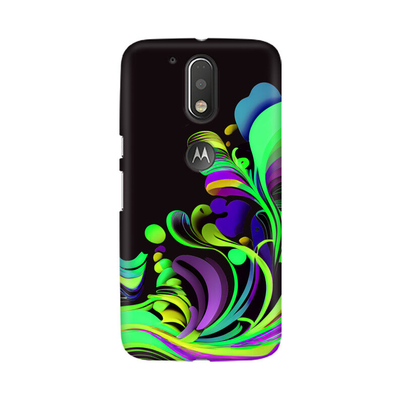 JOVIN-MV Moto Sublimation Phone Case In Black Floral All Models