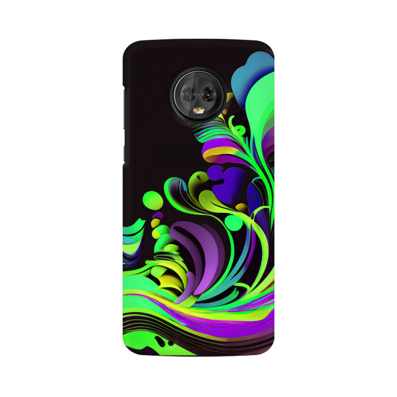 JOVIN-MV Moto Sublimation Phone Case In Black Floral All Models