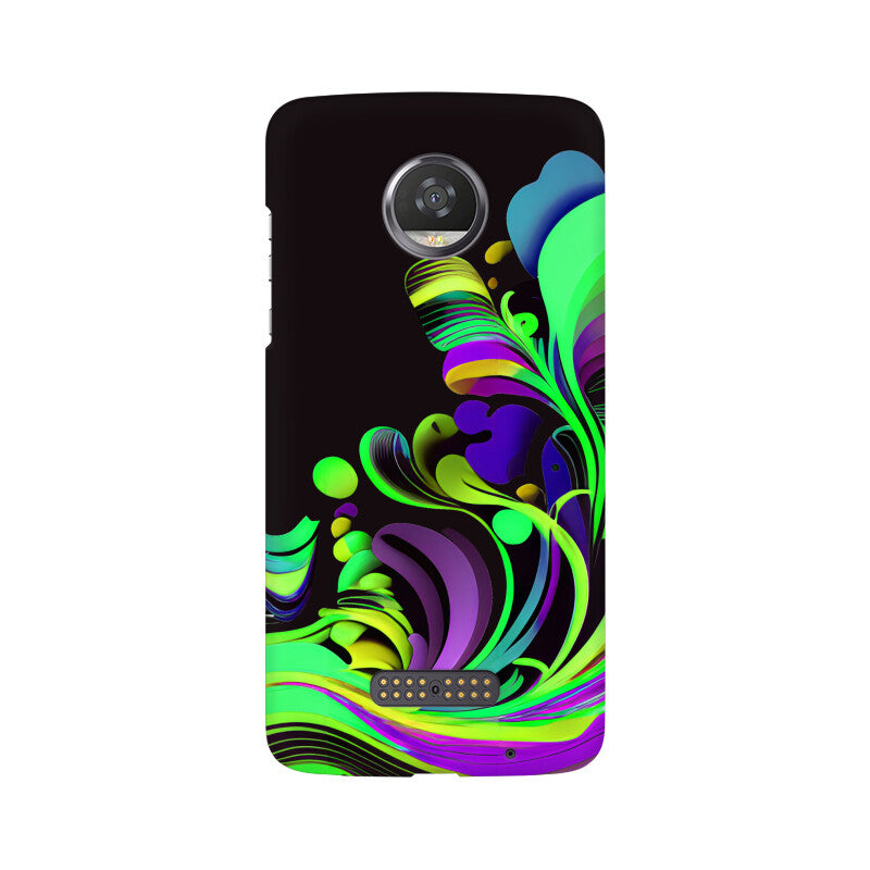 JOVIN-MV Moto Sublimation Phone Case In Black Floral All Models