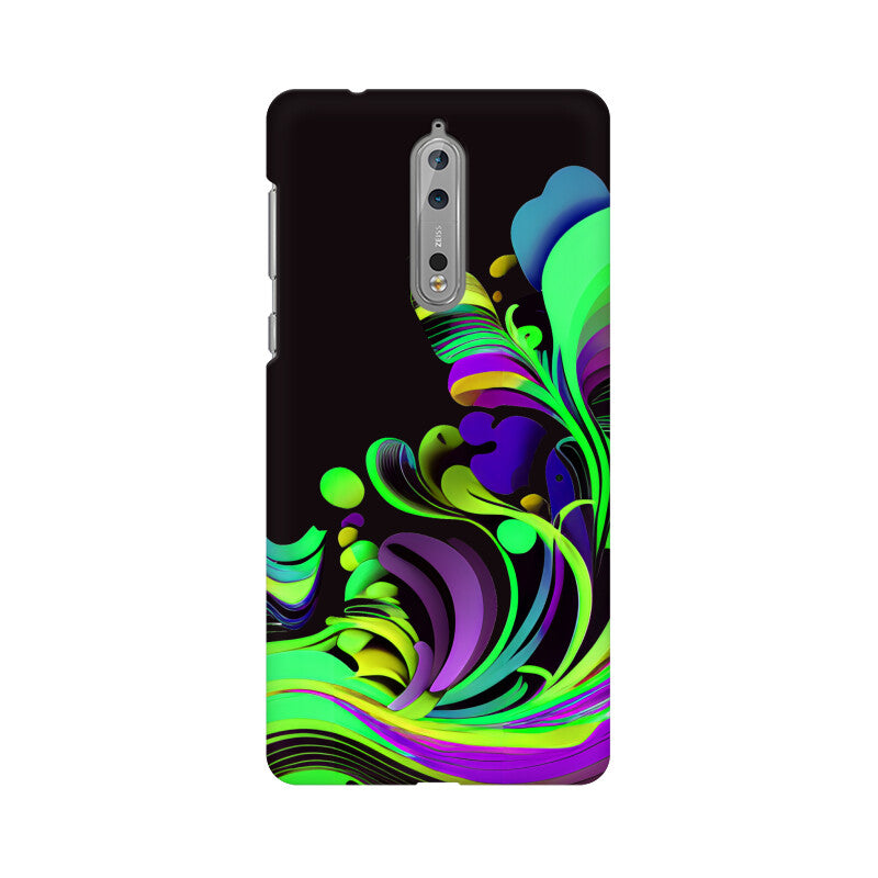 JOVIN-MV Nokia Sublimation Phone Case In Black Floral All Models