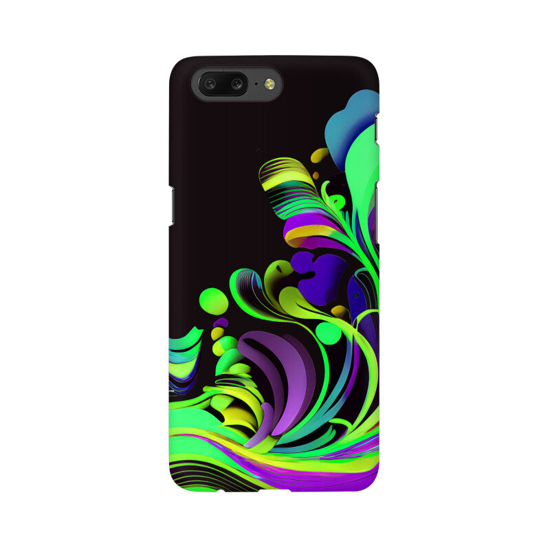 JOVIN-MV OnePlus Sublimation Phone Case In Black Floral All Models