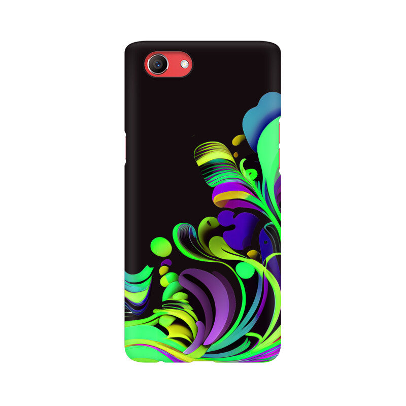 JOVIN-MV Realme Sublimation Phone Case In Black Floral All Models