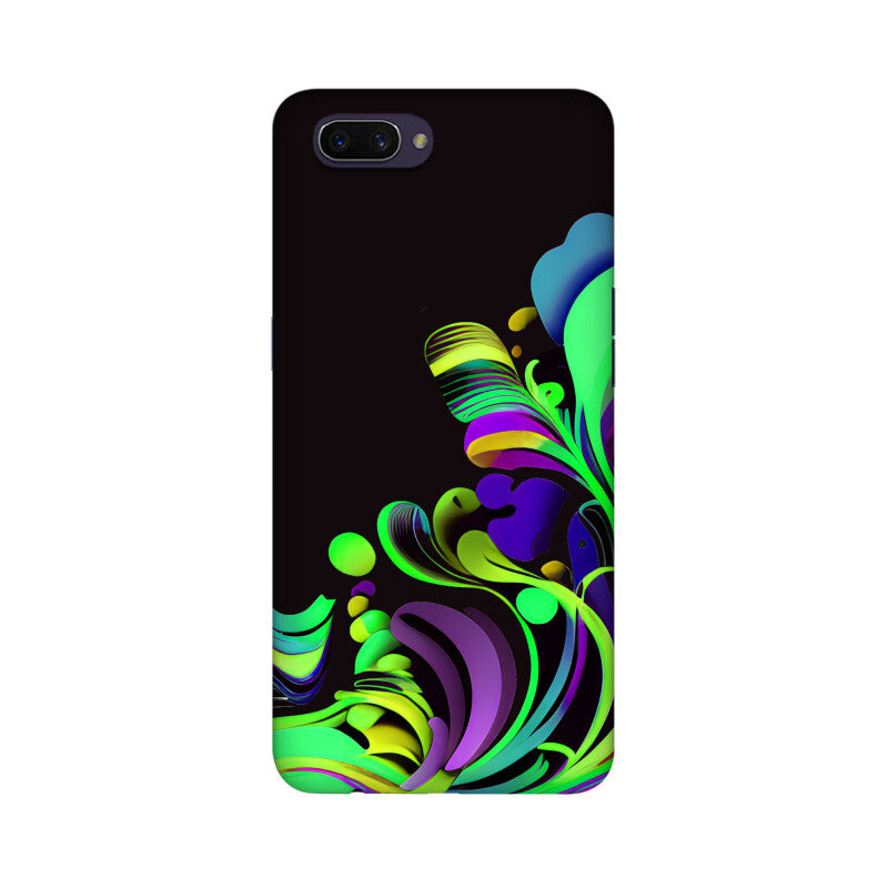 JOVIN-MV Realme Sublimation Phone Case In Black Floral All Models