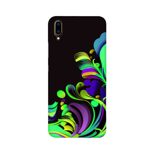 JOVIN-MV Vivo Sublimation Phone Case In Black Floral All Models