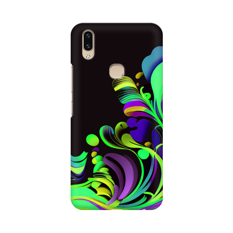 JOVIN-MV Vivo Sublimation Phone Case In Black Floral All Models