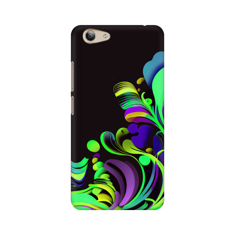 JOVIN-MV Vivo Sublimation Phone Case In Black Floral All Models