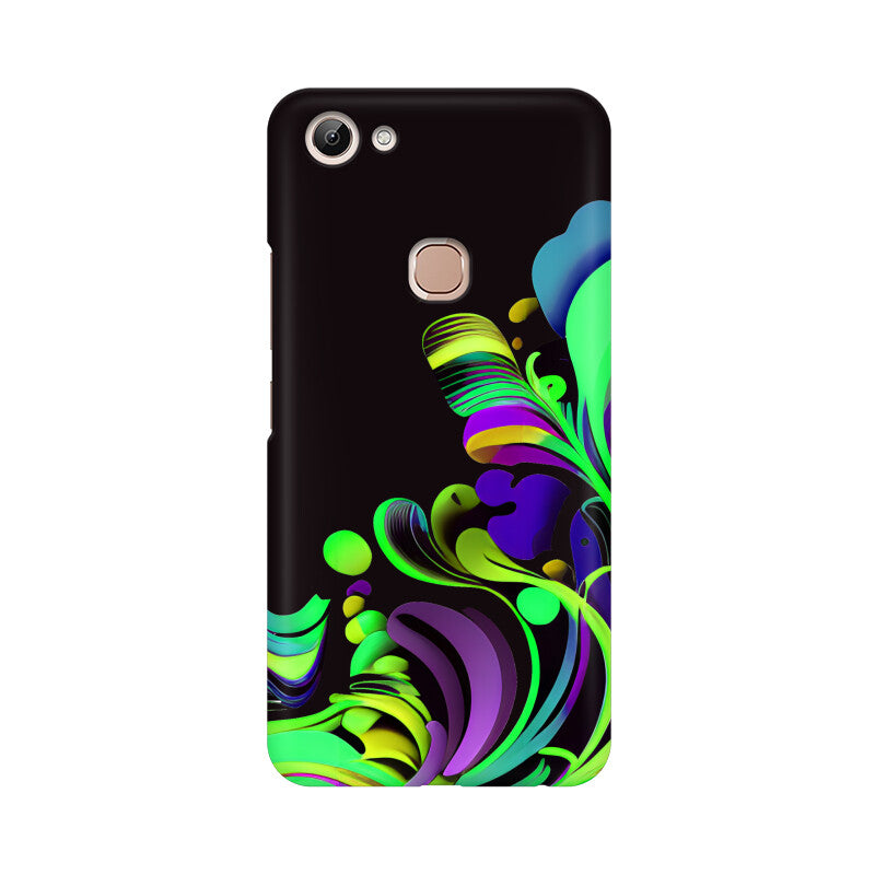 JOVIN-MV Vivo Sublimation Phone Case In Black Floral All Models