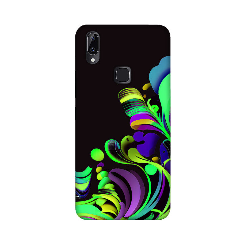 JOVIN-MV Vivo Sublimation Phone Case In Black Floral All Models