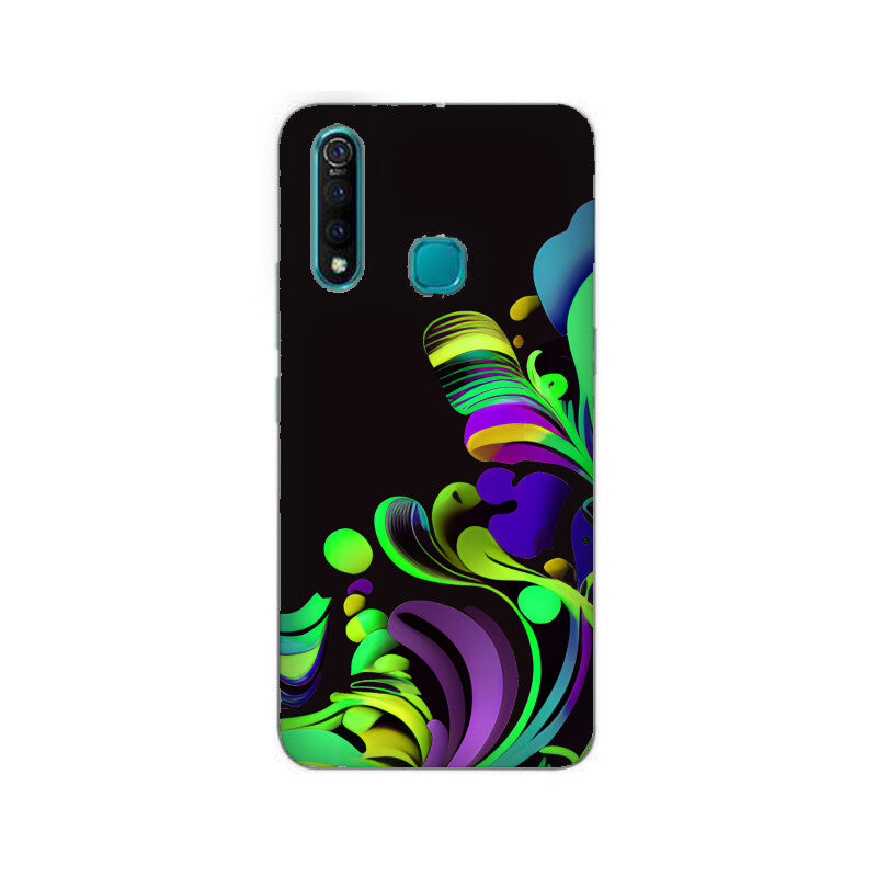 JOVIN-MV Vivo Sublimation Phone Case In Black Floral All Models