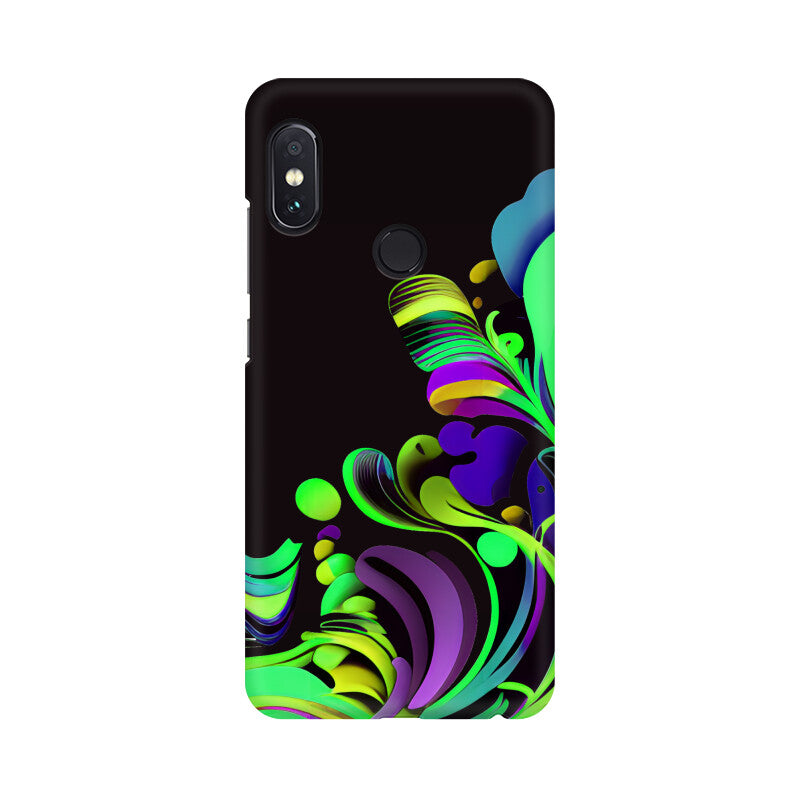 JOVIN-MV Xiaomi Redmi Sublimation Phone Case In Black Floral All Models