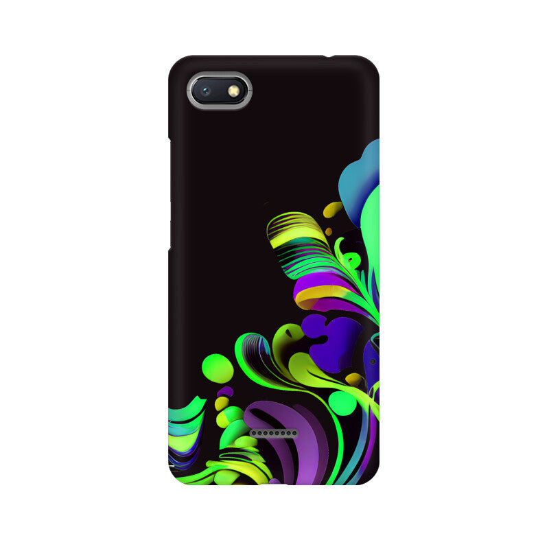 JOVIN-MV Xiaomi Redmi Sublimation Phone Case In Black Floral All Models