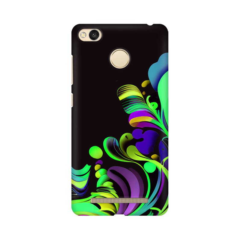 JOVIN-MV Xiaomi Redmi Sublimation Phone Case In Black Floral All Models