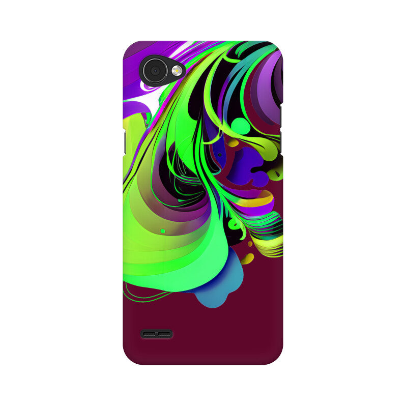 JOVIN-MV LG Sublimation Phone Case In Maroon Floral All Models