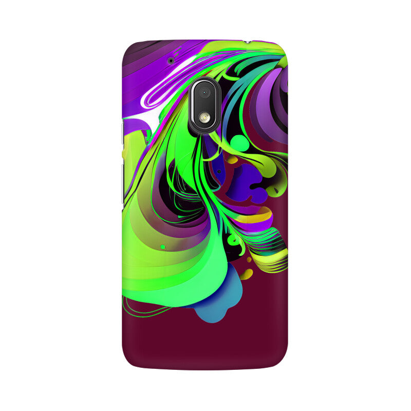 JOVIN-MV Moto Sublimation Phone Case In Maroon Floral All Models