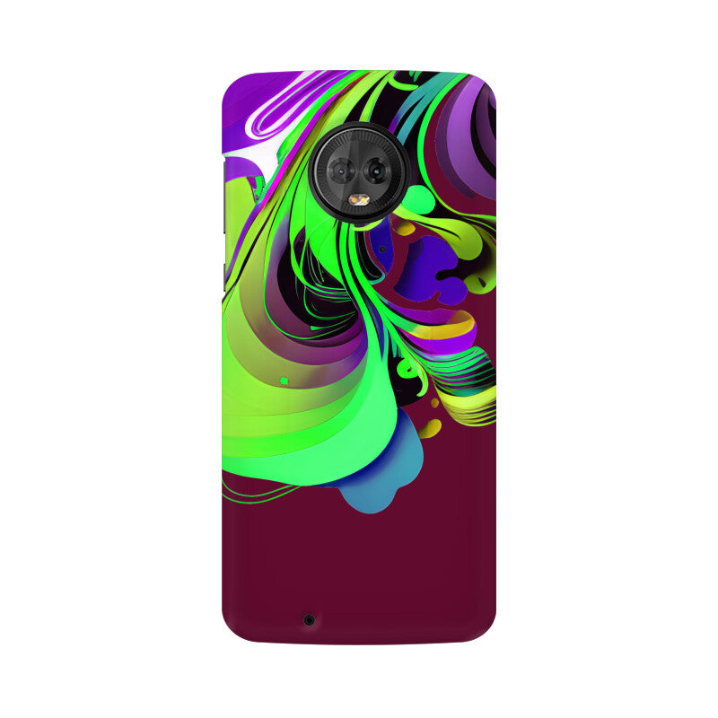 JOVIN-MV Moto Sublimation Phone Case In Maroon Floral All Models