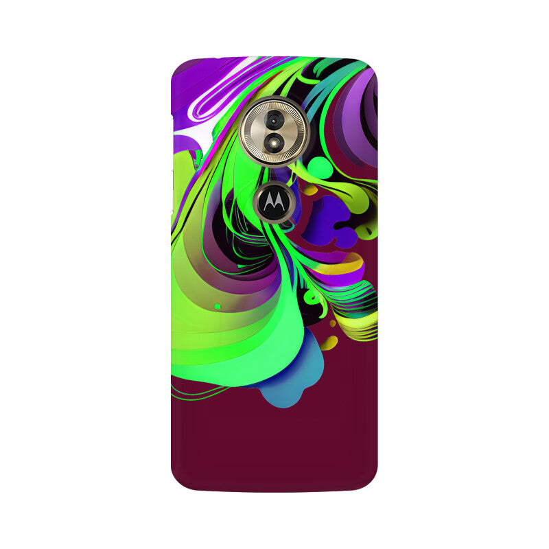 JOVIN-MV Moto Sublimation Phone Case In Maroon Floral All Models