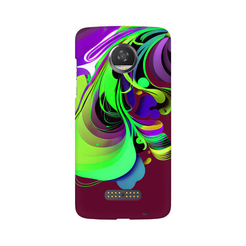 JOVIN-MV Moto Sublimation Phone Case In Maroon Floral All Models