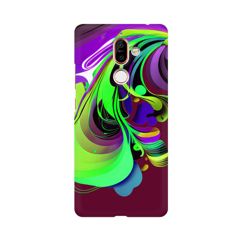 JOVIN-MV Nokia Sublimation Phone Case In Maroon Floral All Models