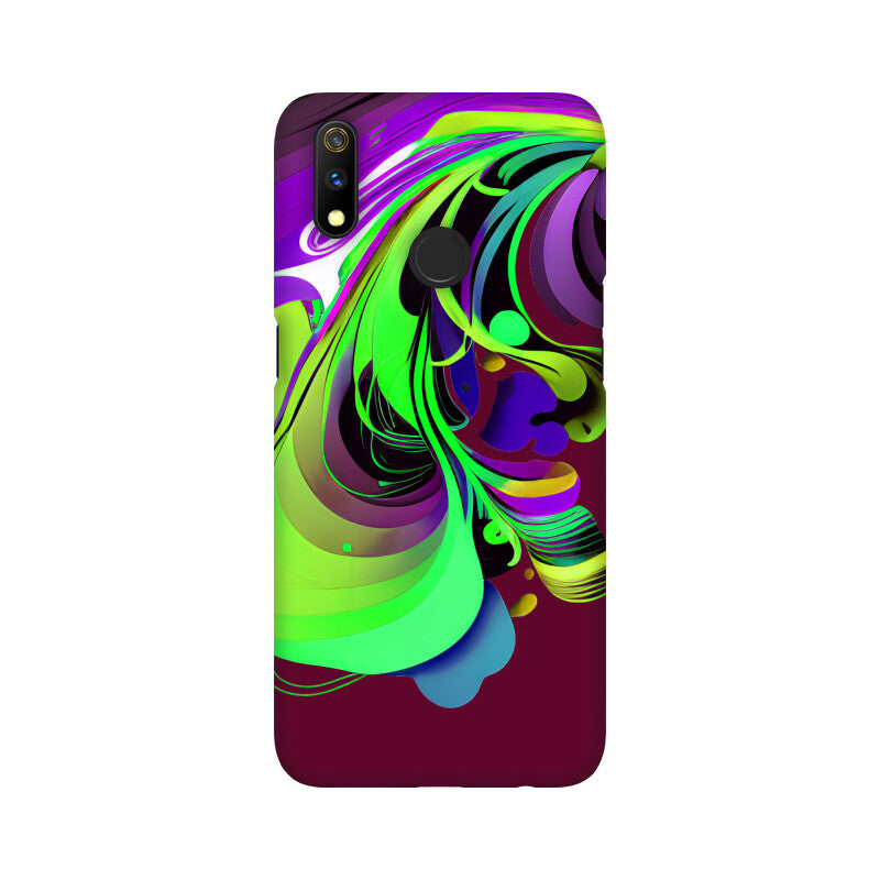 JOVIN-MV Realme Sublimation Phone Case In Maroon Floral All Models