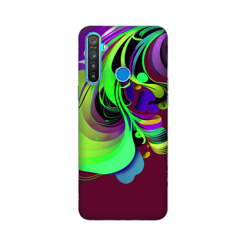 JOVIN-MV Realme Sublimation Phone Case In Maroon Floral All Models