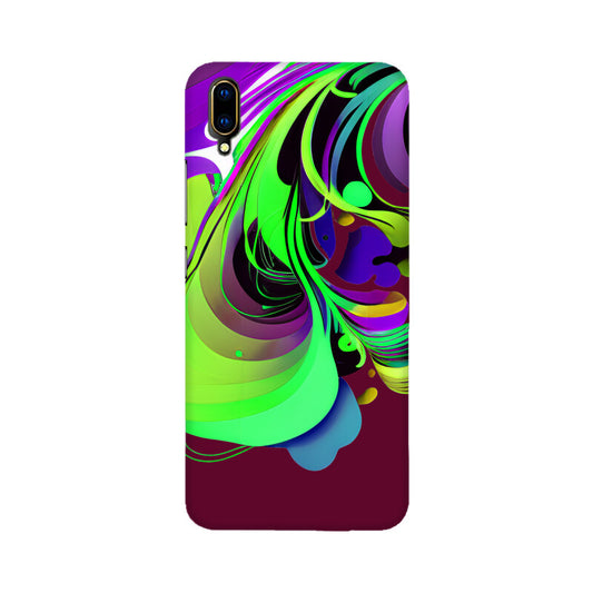 JOVIN-MV Vivo Sublimation Phone Case In Maroon Floral All Models