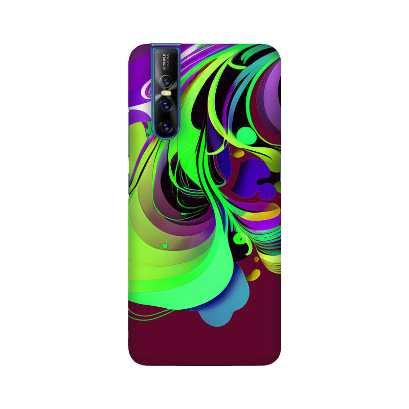 JOVIN-MV Vivo Sublimation Phone Case In Maroon Floral All Models