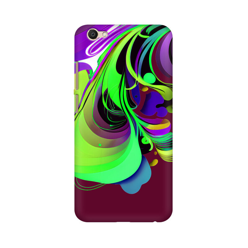 JOVIN-MV Vivo Sublimation Phone Case In Maroon Floral All Models