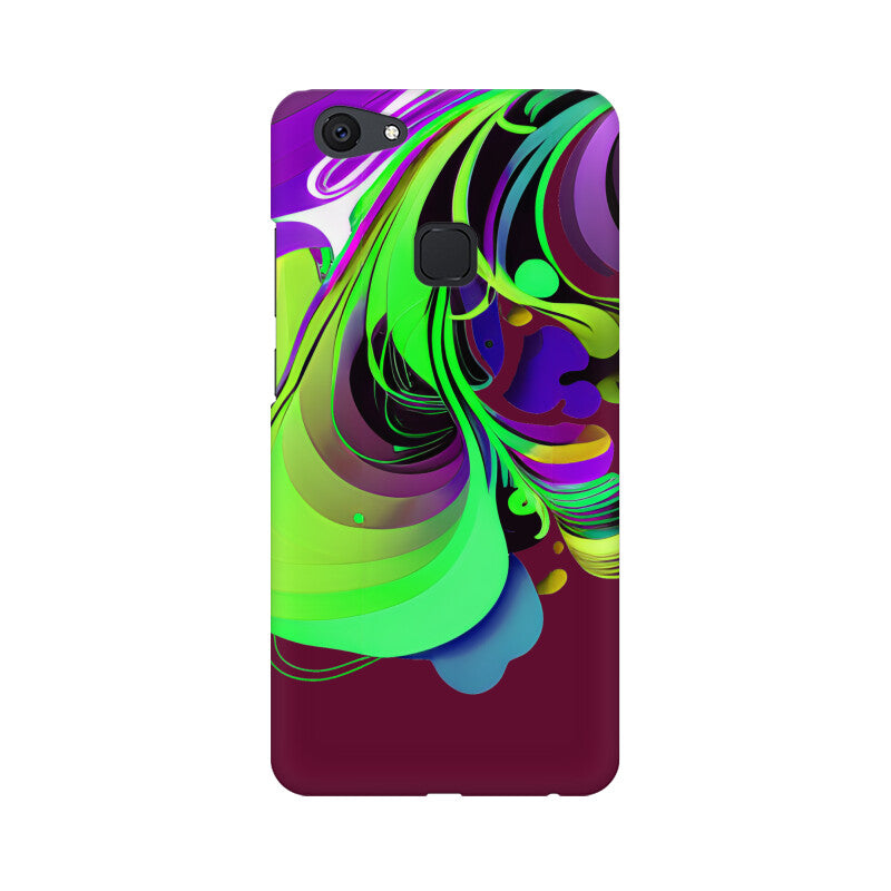 JOVIN-MV Vivo Sublimation Phone Case In Maroon Floral All Models