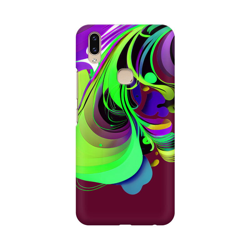 JOVIN-MV Vivo Sublimation Phone Case In Maroon Floral All Models