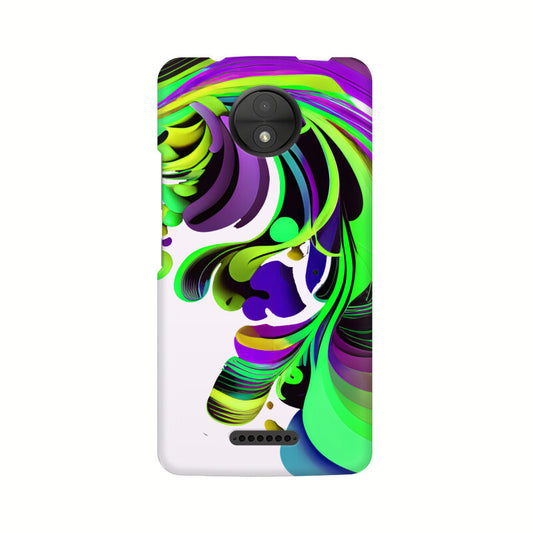 JOVIN-MV Moto Sublimation Phone Case In White Floral All Models