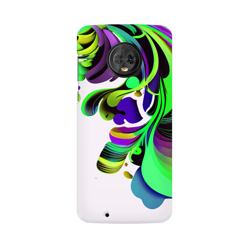 JOVIN-MV Moto Sublimation Phone Case In White Floral All Models