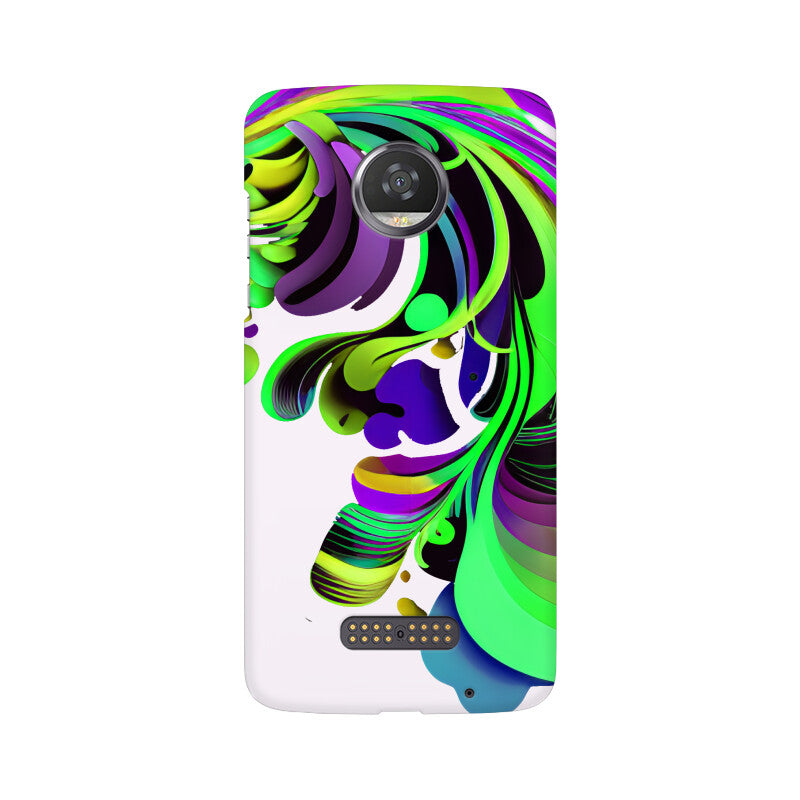 JOVIN-MV Moto Sublimation Phone Case In White Floral All Models