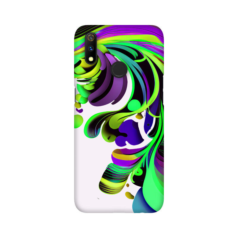 JOVIN-MV Realme Sublimation Phone Case In White Floral All Models