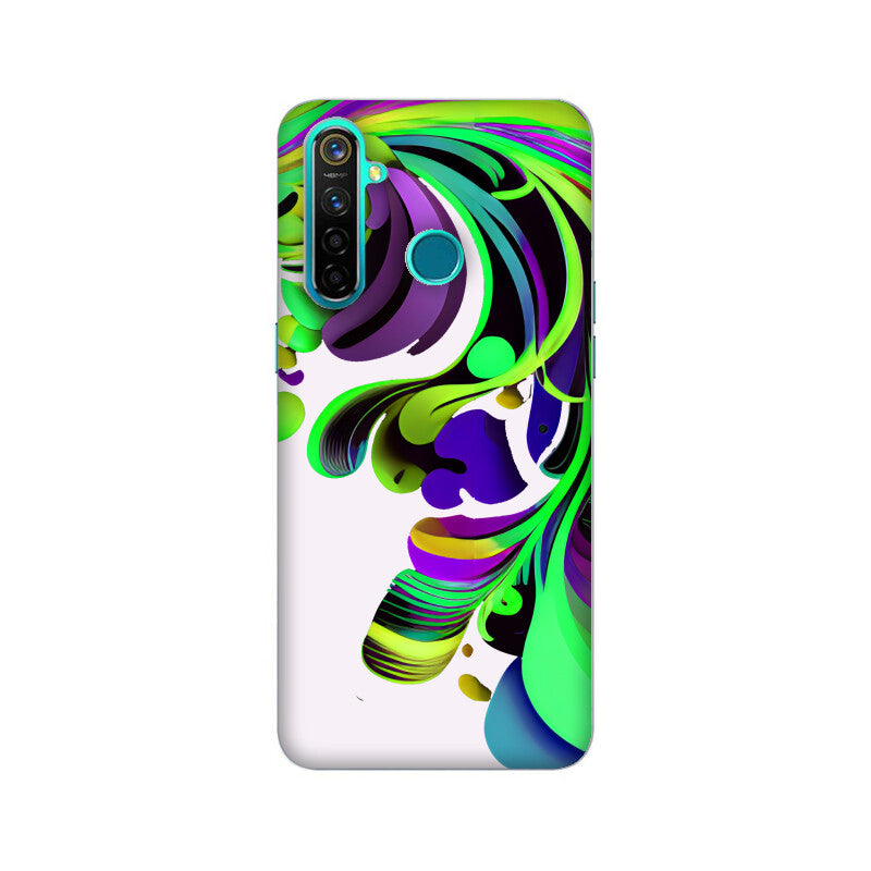 JOVIN-MV Realme Sublimation Phone Case In White Floral All Models