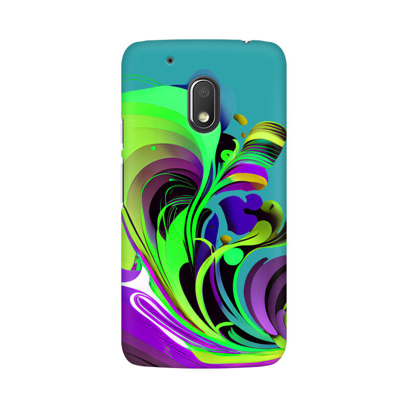 JOVIN-MV Moto Sublimation Phone Case In Green Floral All Models