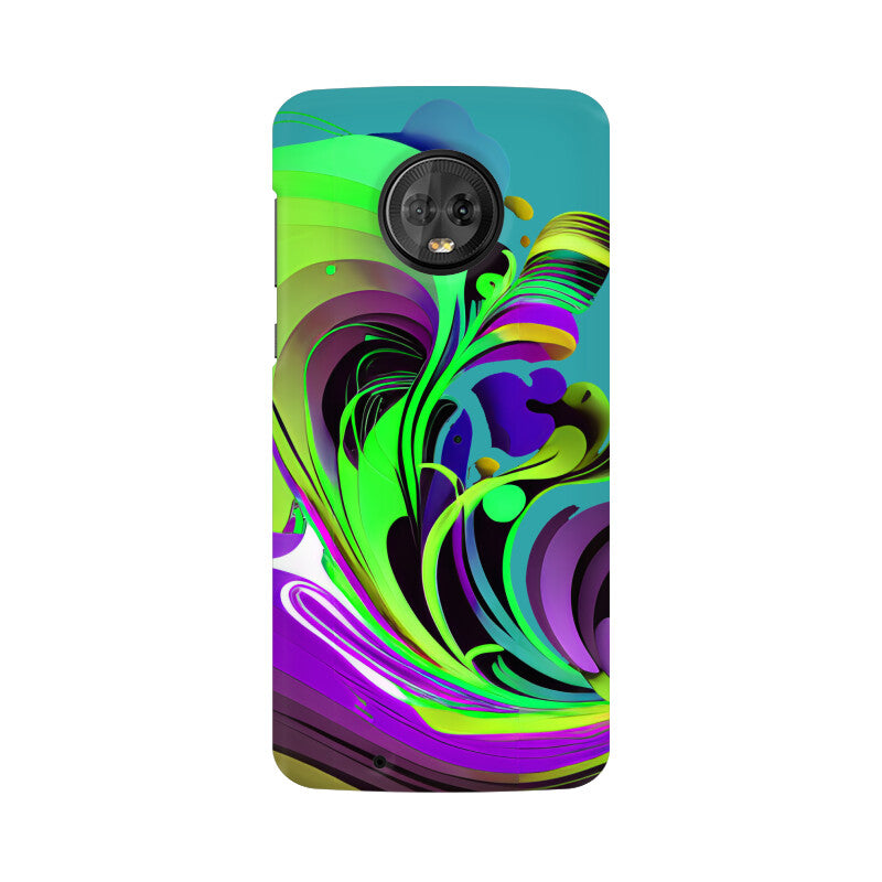 JOVIN-MV Moto Sublimation Phone Case In Green Floral All Models