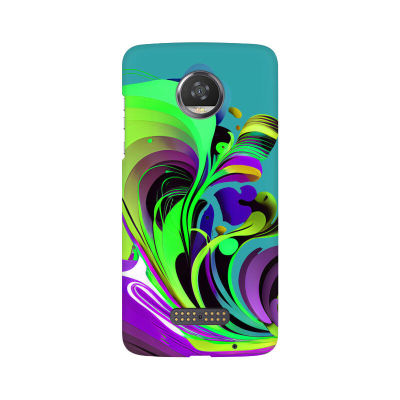 JOVIN-MV Moto Sublimation Phone Case In Green Floral All Models