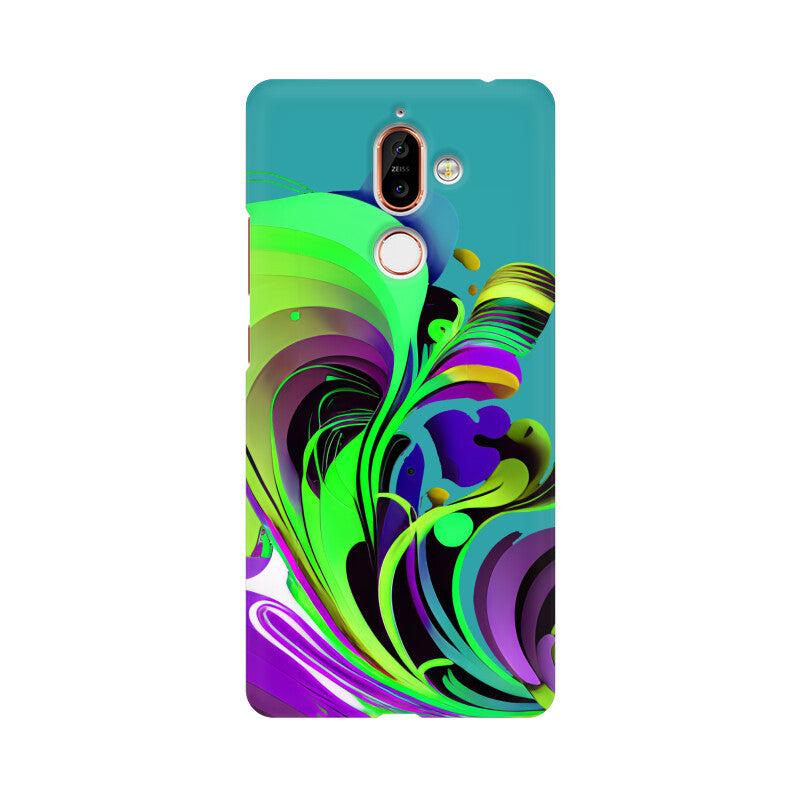 JOVIN-MV Nokia Sublimation Phone Case In Green Floral All Models