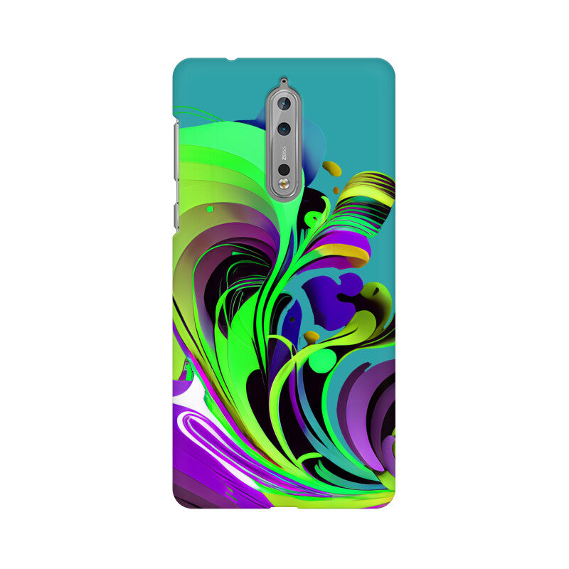 JOVIN-MV Nokia Sublimation Phone Case In Green Floral All Models