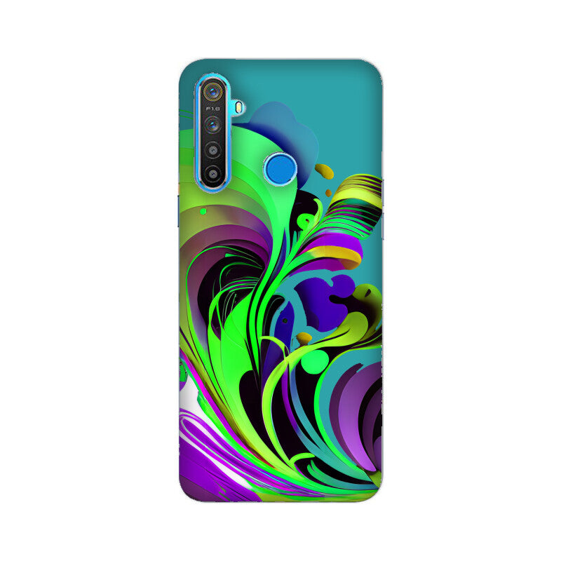 JOVIN-MV Realme Sublimation Phone Case In Green Floral All Models