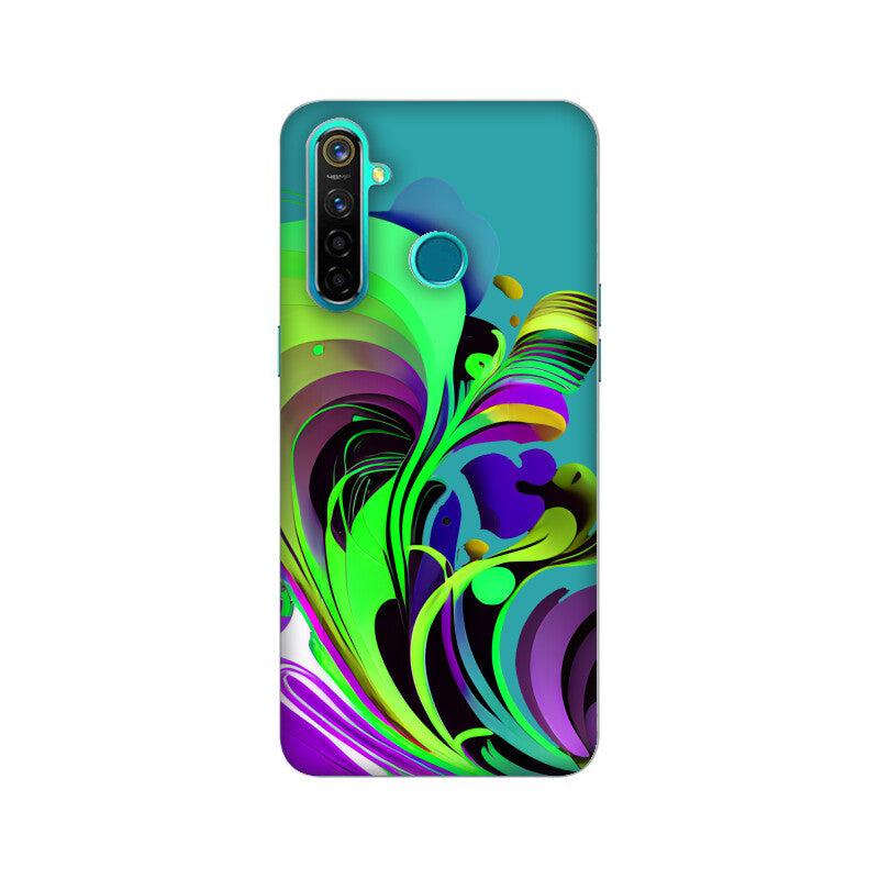 JOVIN-MV Realme Sublimation Phone Case In Green Floral All Models