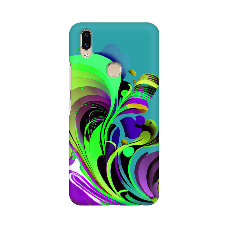 JOVIN-MV Vivo Sublimation Phone Case In Green Floral All Models