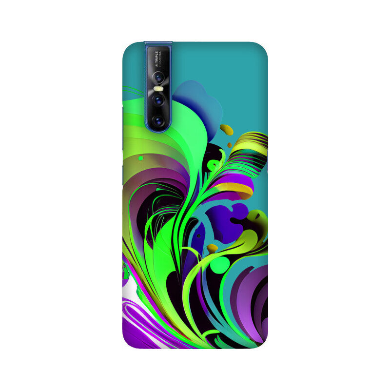 JOVIN-MV Vivo Sublimation Phone Case In Green Floral All Models