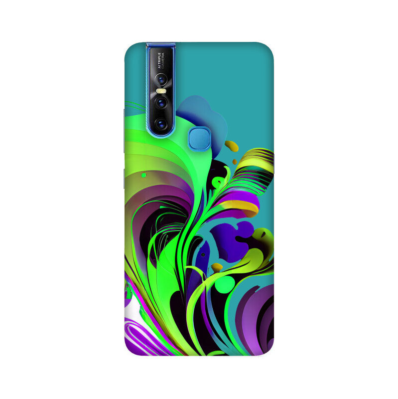 JOVIN-MV Vivo Sublimation Phone Case In Green Floral All Models