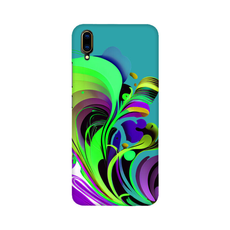 JOVIN-MV Vivo Sublimation Phone Case In Green Floral All Models