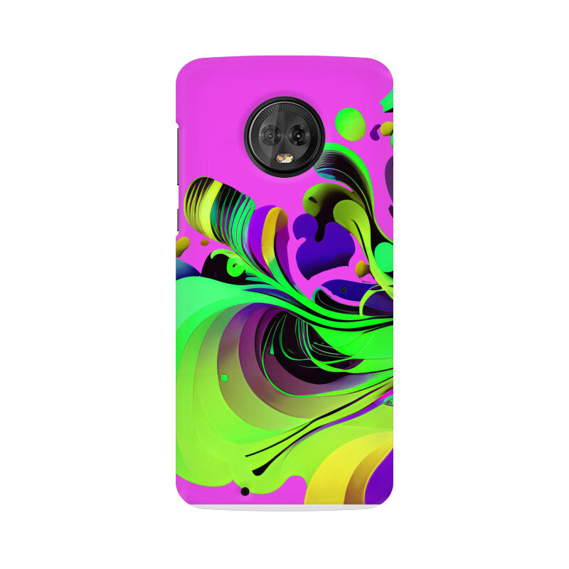 JOVIN-MV Moto Sublimation Phone Case In Purple Floral All Models