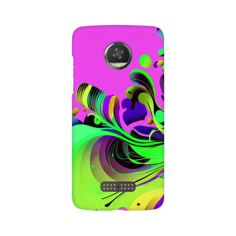 JOVIN-MV Moto Sublimation Phone Case In Purple Floral All Models