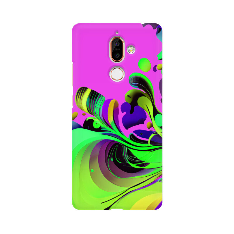 JOVIN-MV Nokia Sublimation Phone Case In Purple Floral All Models