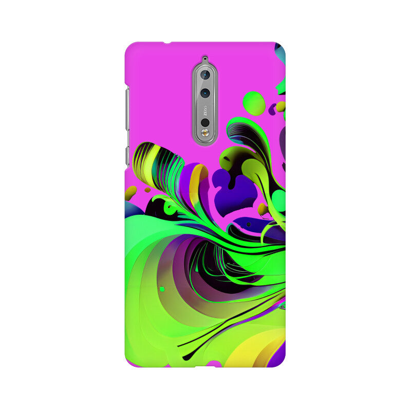 JOVIN-MV Nokia Sublimation Phone Case In Purple Floral All Models